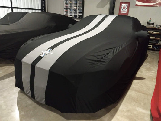 Ford Mustang with a custom cover