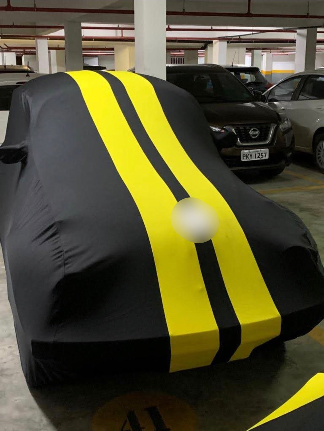 Custom car cover with logo
