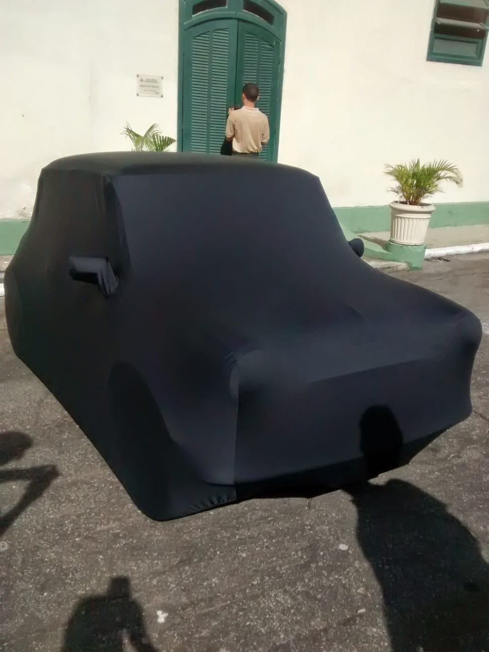 Custom car cover with logo