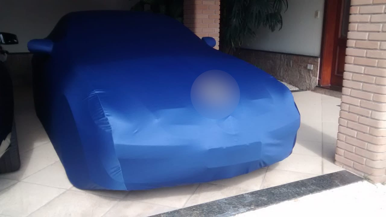 Custom car cover with logo