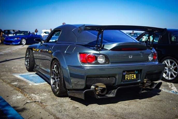 Honda s2000 in parking lot