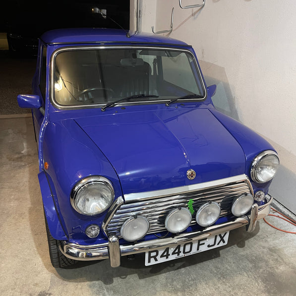 Classic Mini Cooper Rover Morris custom cover with logo
