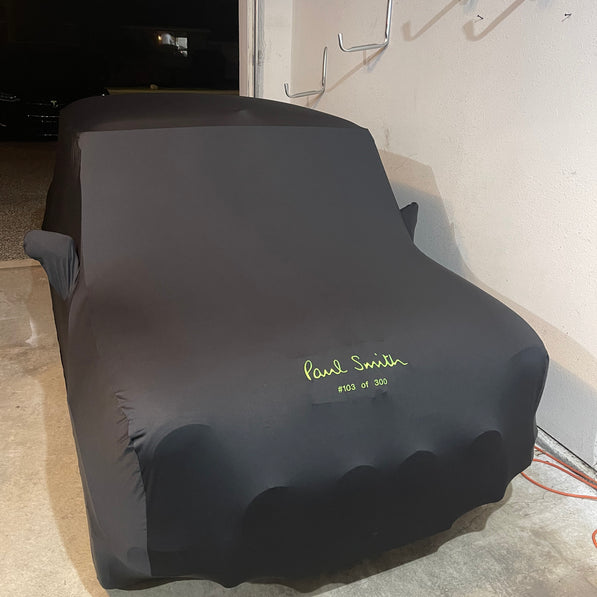 Classic Mini Cooper Rover Morris custom cover with logo