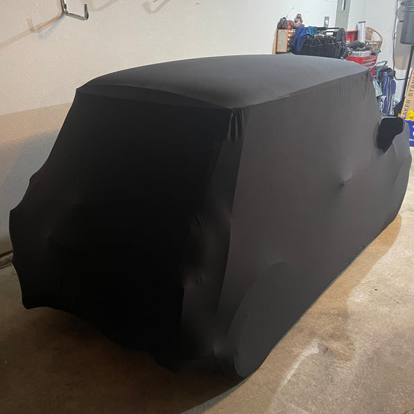 Classic Mini Cooper Rover Morris custom cover with logo