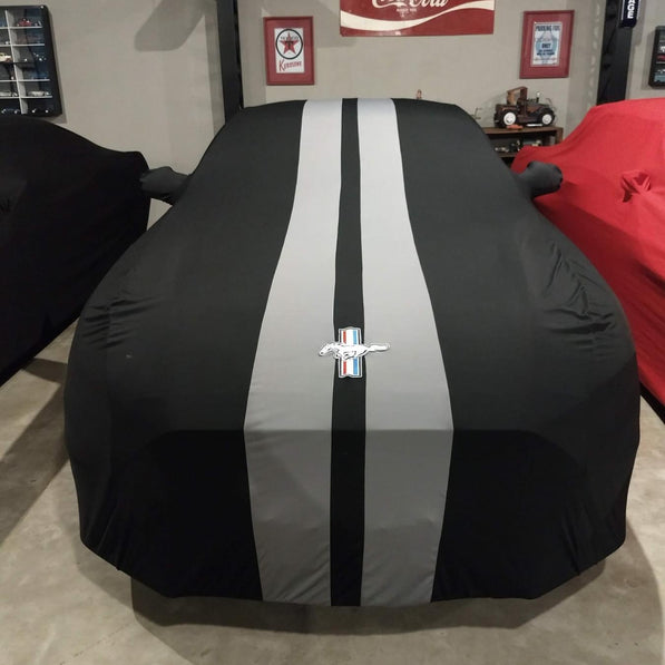 Ford Mustang with a custom cover