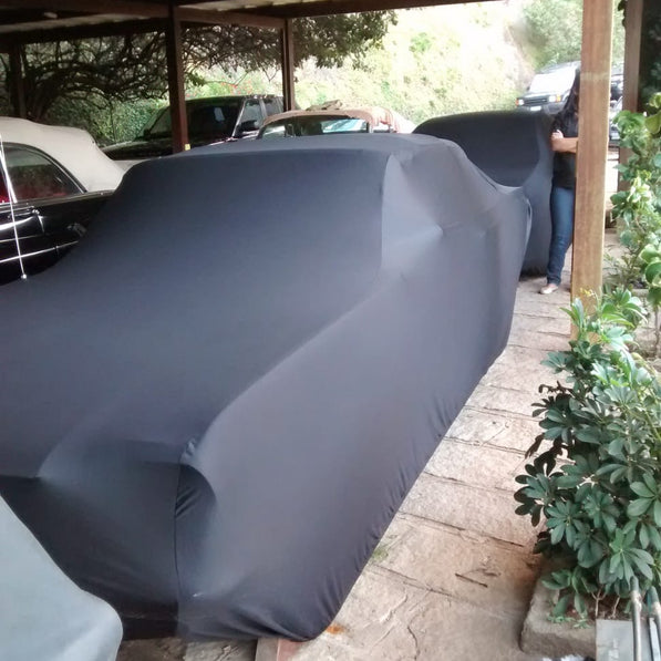 Ford Mustang with a custom cover