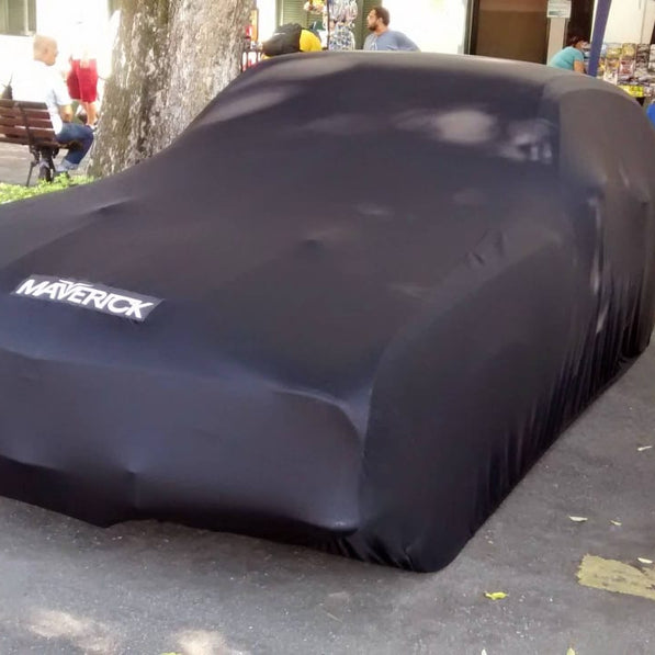 Ford Mustang with a custom cover