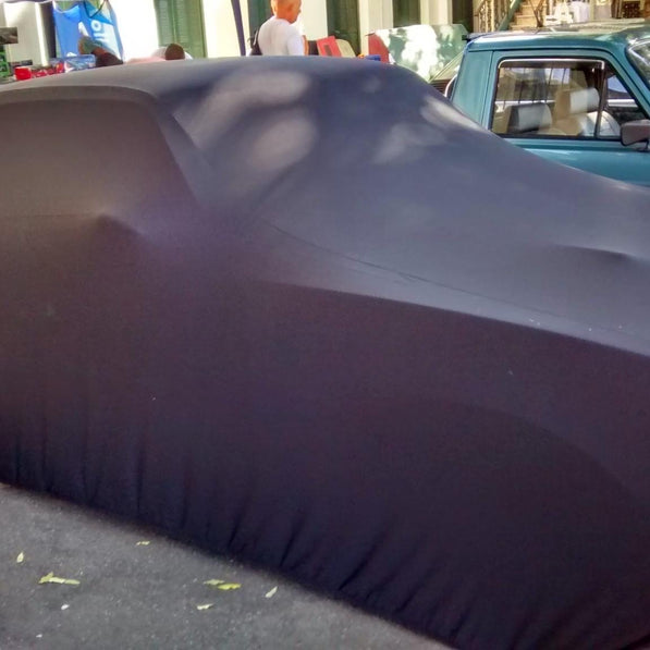 Ford Mustang with a custom cover