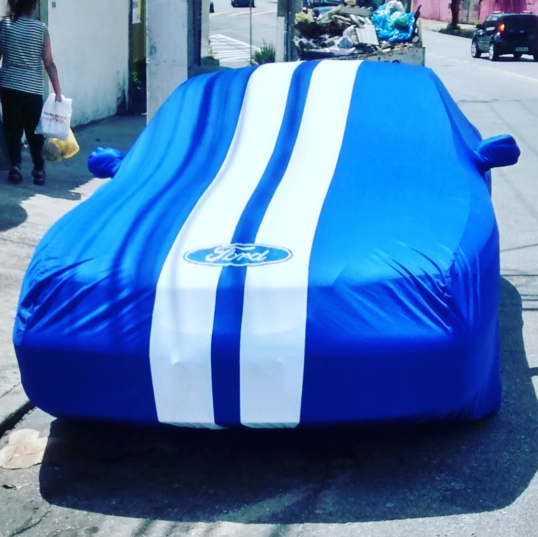 Ford Mustang with a custom cover