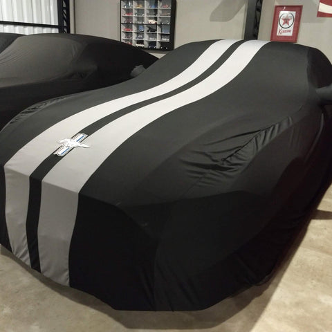 Ford Mustang with a custom cover