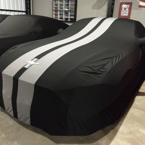 Ford Mustang with a custom cover