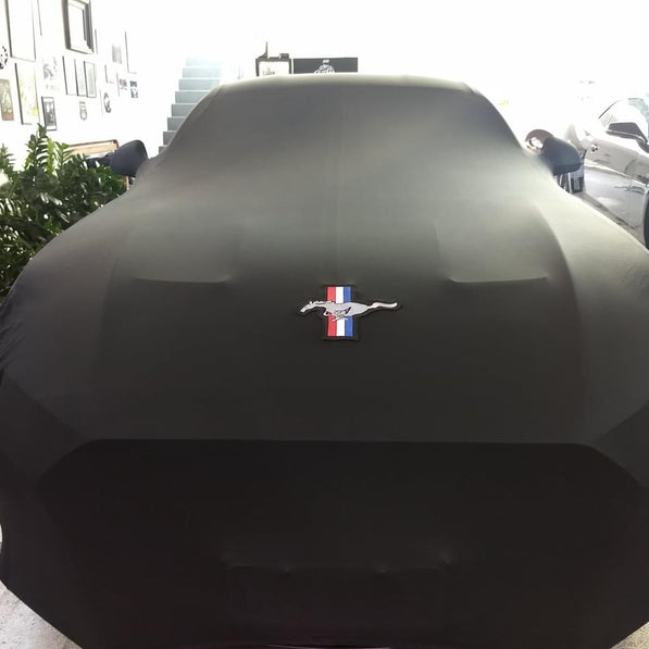 Ford Mustang with a custom cover
