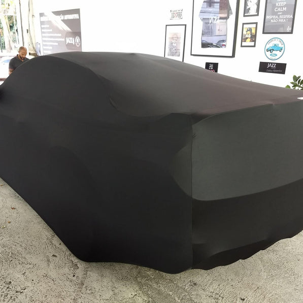 Ford Mustang with a custom cover