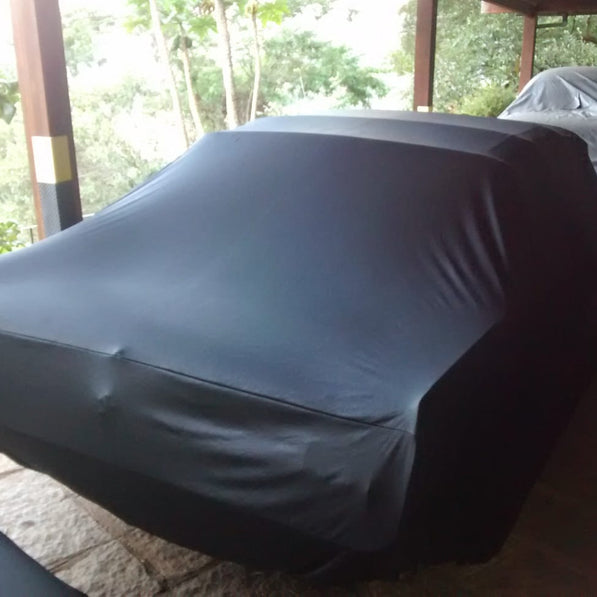 Ford Mustang with a custom cover