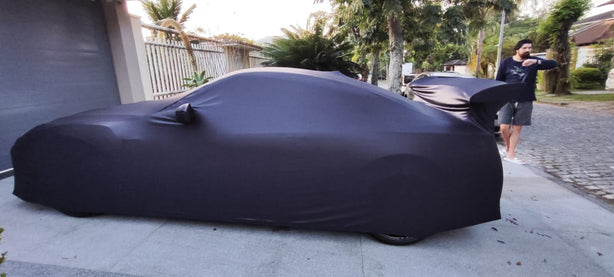 Nissan GTR with custom logo cover