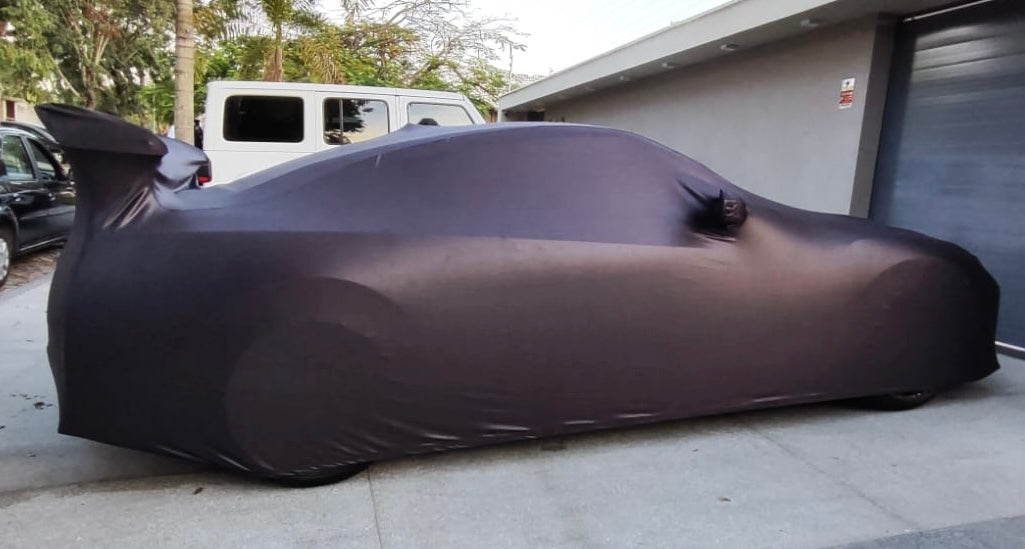 Nissan GTR with custom logo cover