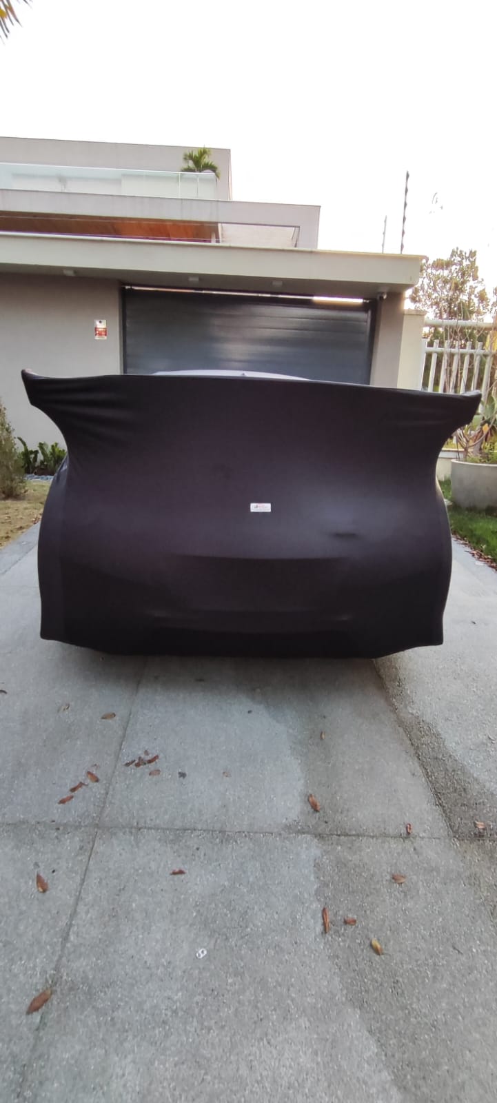 Nissan GTR with custom logo cover