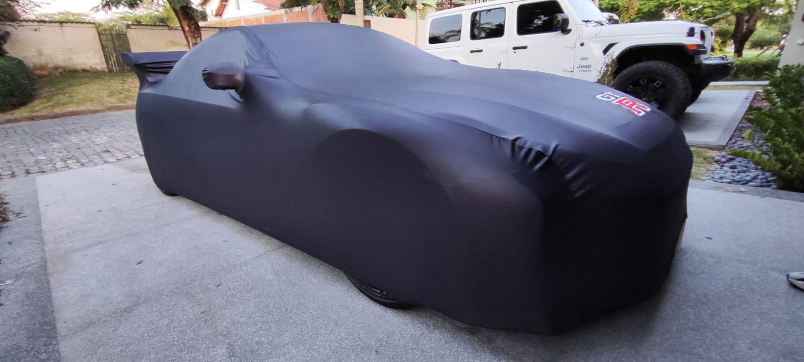 Nissan GTR with custom logo cover