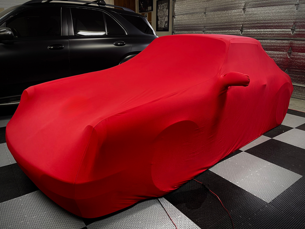 Porsche custom cover with logo