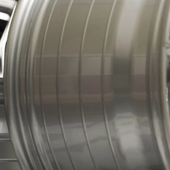 Close up of car wheel with enhancements