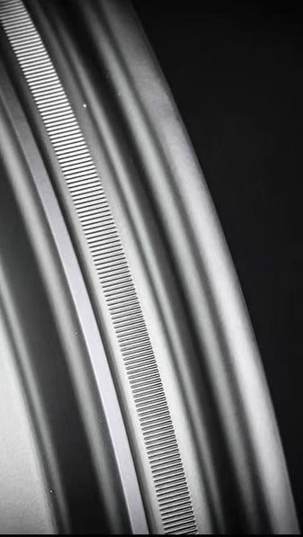 Close up of car wheel with enhancements