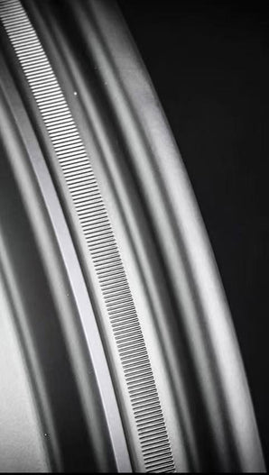 Close up of car wheel with enhancements