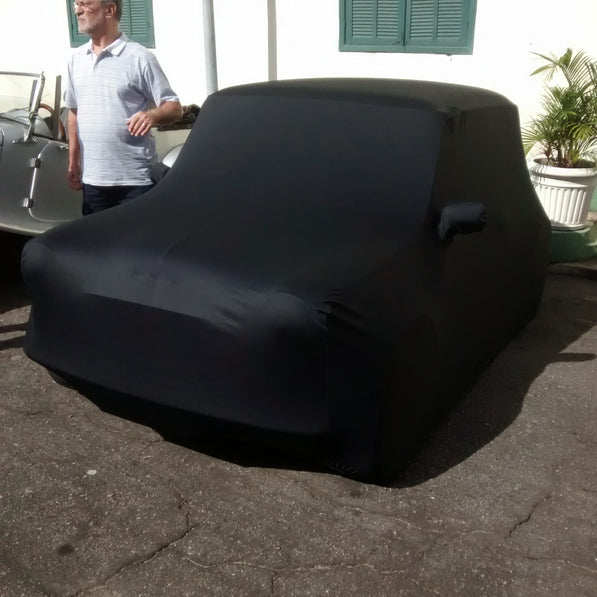 Classic Mini Cooper Rover Morris custom cover with logo