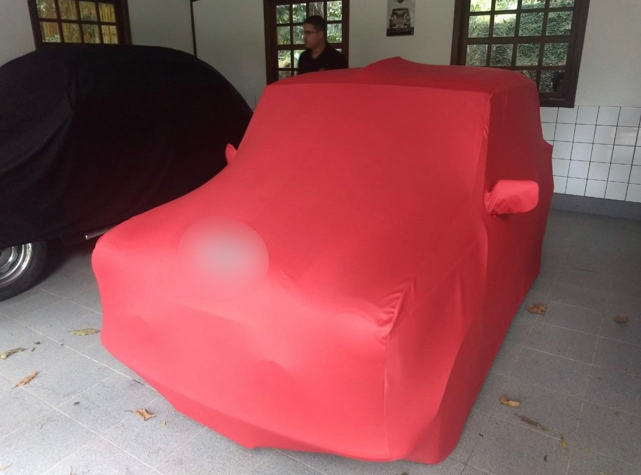 Classic Mini Cooper Rover Morris custom cover with logo