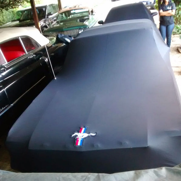 Custom car cover with logo