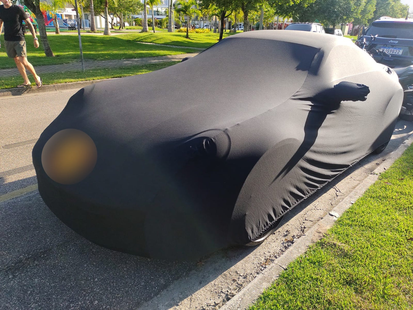 Porsche custom cover with logo