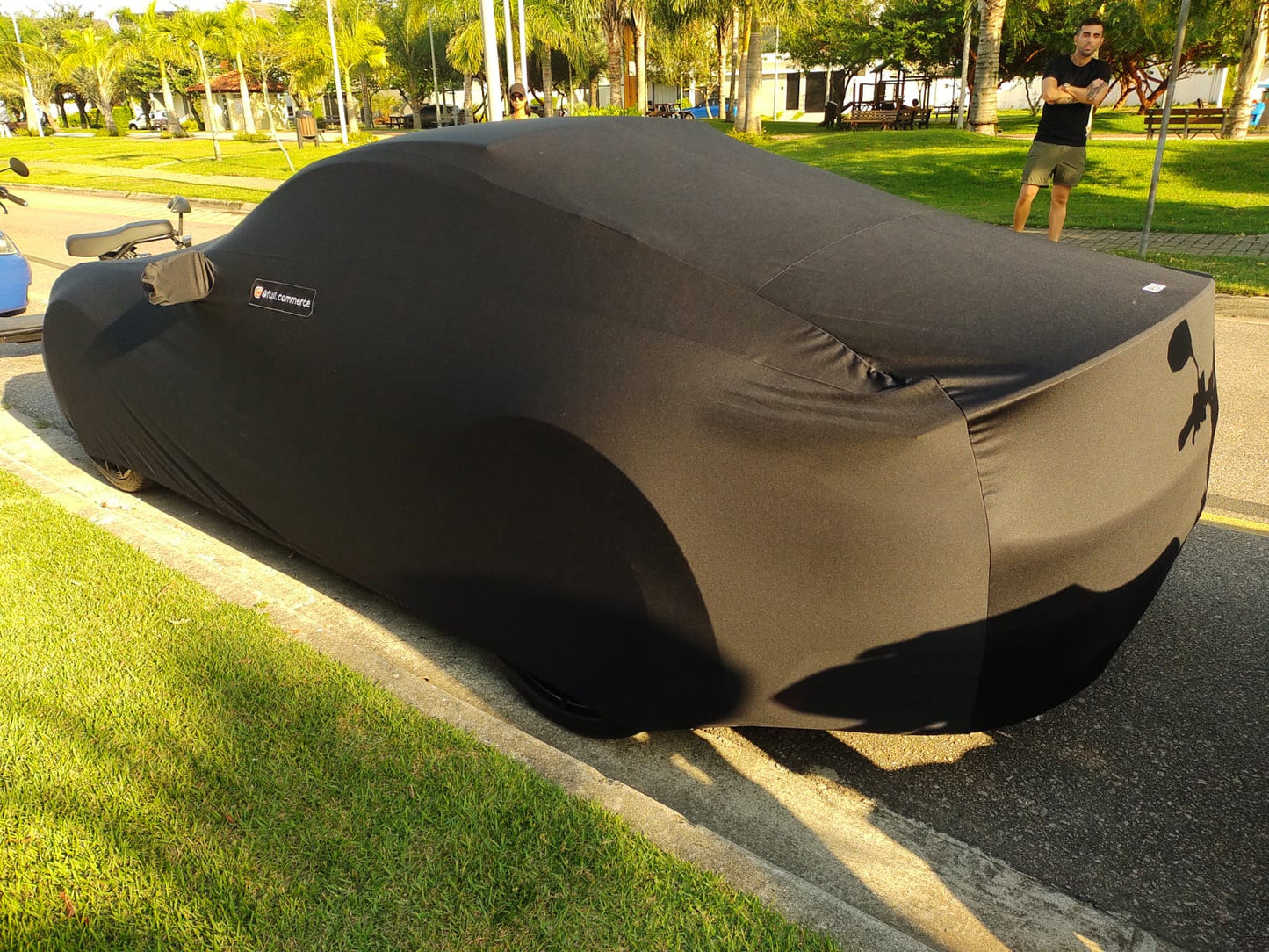 Porsche custom cover with logo