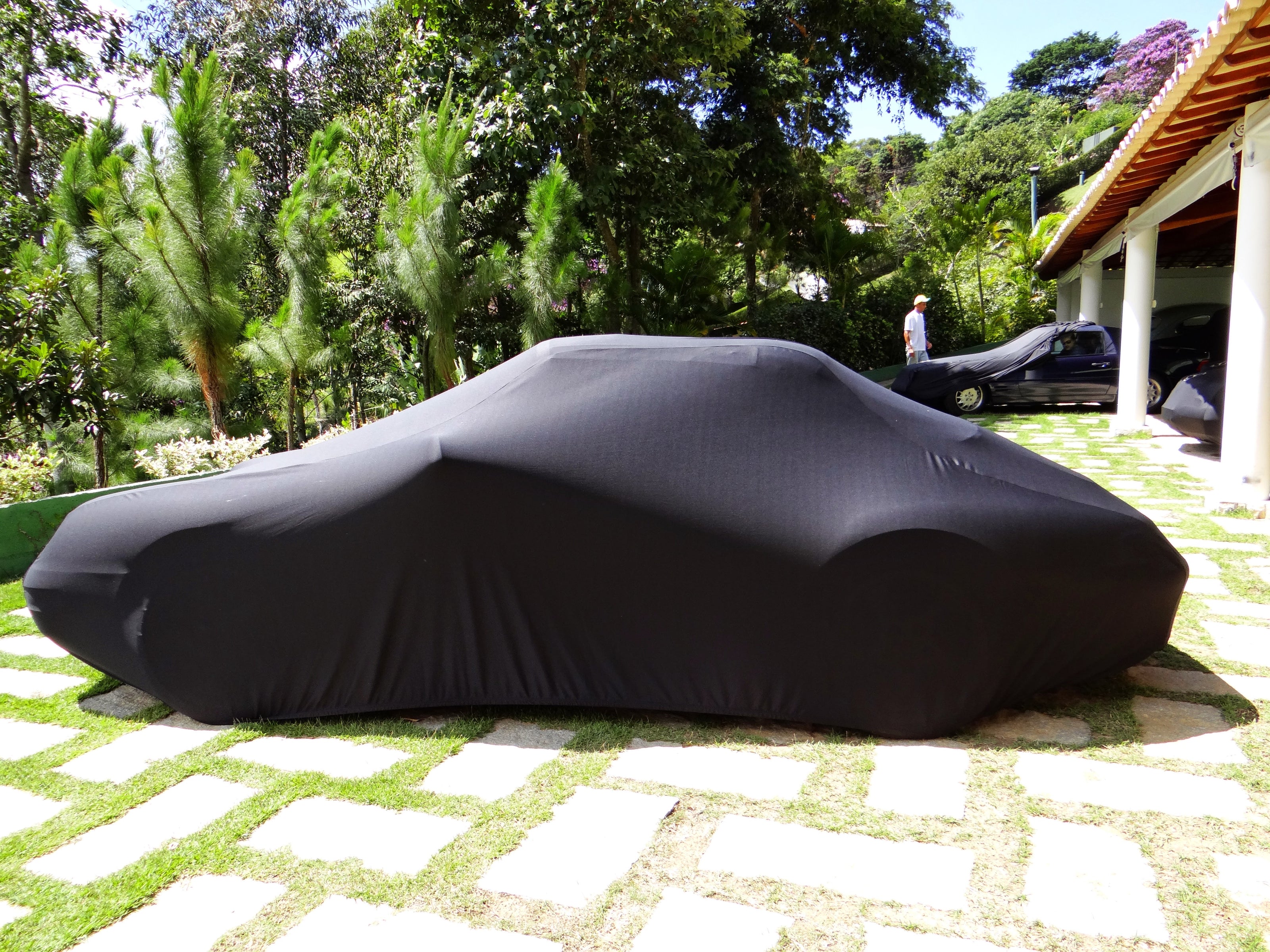 Porsche custom cover with logo