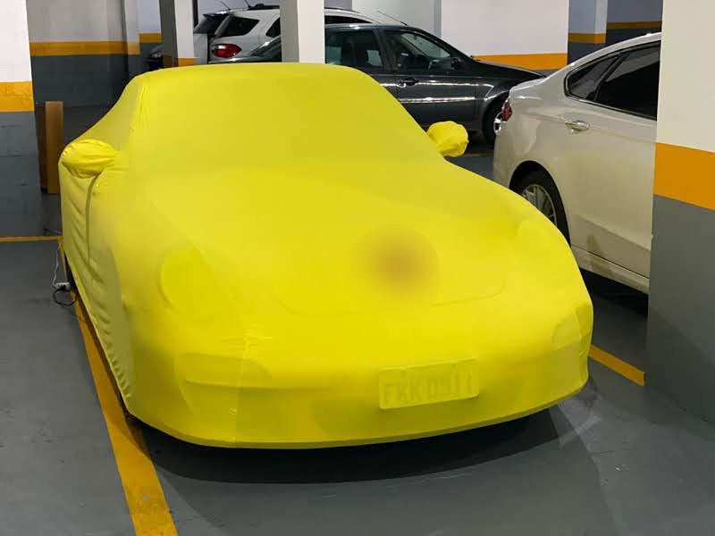 Porsche custom cover with logo
