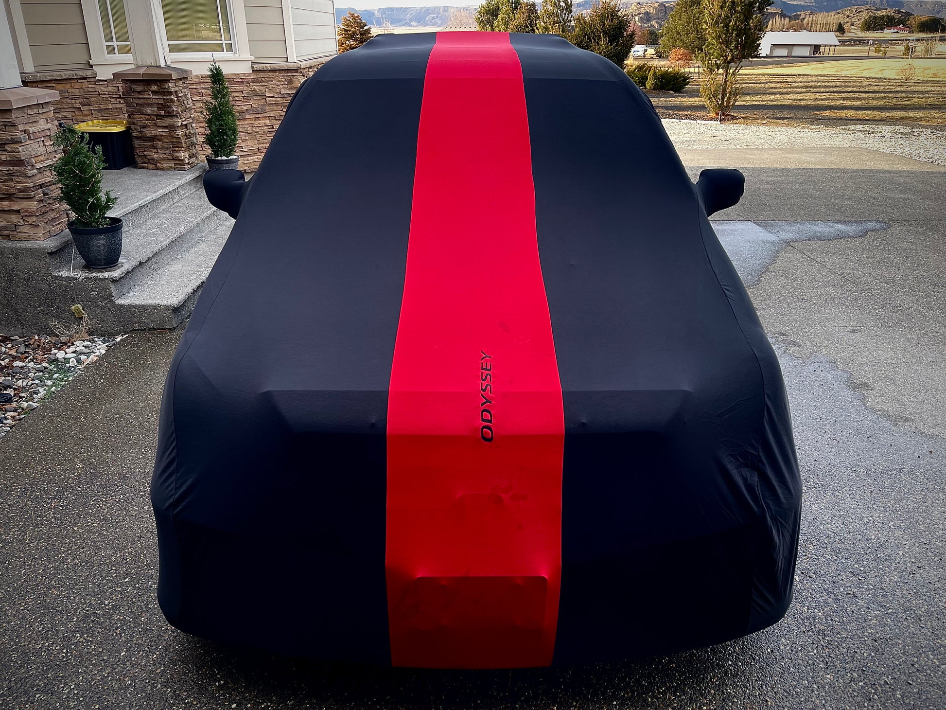 Van custom cover with logo